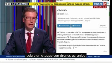 Ucrania ataca la residencia oficial del presidente Vladímir Putin