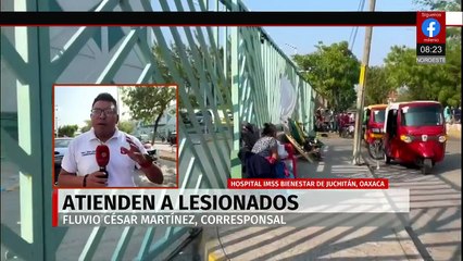 Atienden a lesionados por descarrilamiento de tren en Juchitán, Oaxaca