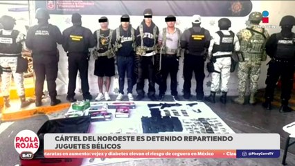 Detienen a presuntos criminales por repartir juguetes bélicos en NL | DPC con Paola Rojas