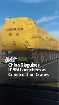 China Disguises ICBM Launchers as Construction Cranes