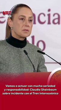 🕊️🇲🇽 La presidenta de México, Claudia Sheinbaum, expresó su pésame y solidaridad a las familias afectadas por el descarrilamiento del Tren Interoceánico, tragedia que dejó 13 personas fallecidas y 98 lesionadas.