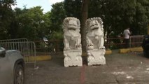 Panamá derriba monumento chino en medio de tensiones por control del canal