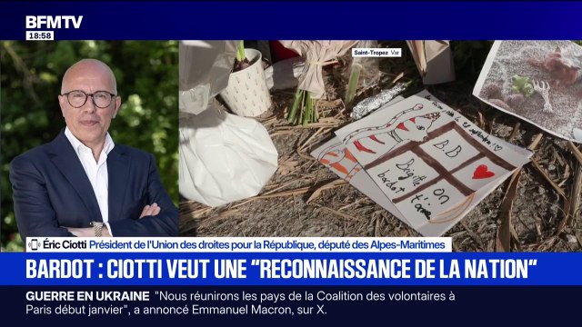 Olivier Faure (PS) est contre l'idée d'un hommage national pour Brigitte Bardot: Éric Ciotti, président (UDR), dénonce des propos indécents