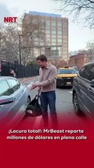 😳💵 ¡LOCURA TOTAL! El youtuber MrBeast apareció en una calle cualquiera de Estados Unidos y comenzó a repartir millones de dólares a las personas que pasaban por el lugar.