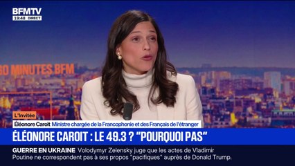 Aide au développement: "Elle a pris pour cible ce budget", affirme Éléonore Caroit, ministre de la Francophonie, au sujet de Sarah Knafo