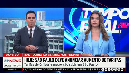 São Paulo deve anunciar aumento nas tarifas de ônibus e metrô | TEMPO REAL