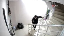 Ayakkabı hırsızı kameraya böyle yakalandı