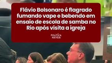 flavio-bolsonaro-fumando-e-bebendo