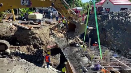 CORAASAND avanza en la reparación de tubería de 60 pulgadas en Sabana Iglesia