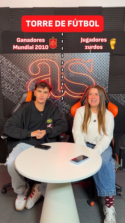 Torre de fútbol: jugadores Mundial 2010 vs Jugadores zurdos