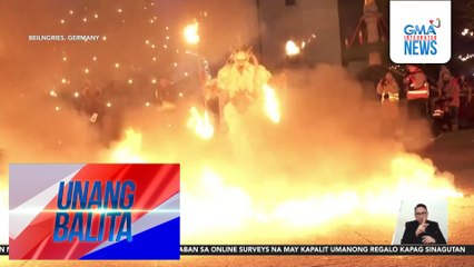 Mga nagsuot ng devil at witch costume, lumahok sa 'tough night run' | Unang Balita