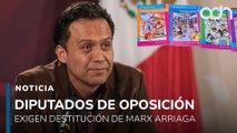 Alertan adoctrinamiento comunista en escuelas y exigen destituir a Marx Arriaga