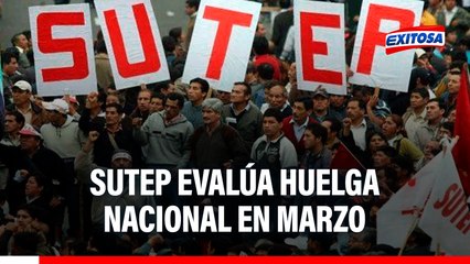 SUTEP evalúa realizar una HUELGA NACIONAL en marzo: "Necesitamos una pensión digna"