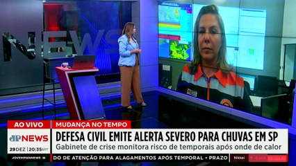 “Jamais se coloque em risco”, alerta Defesa Civil sobre chuvas em SP