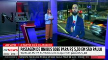 Passagem de ônibus sobe para R$ 5,30 em São Paulo
