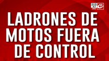 Ladrones de motos fuera de control