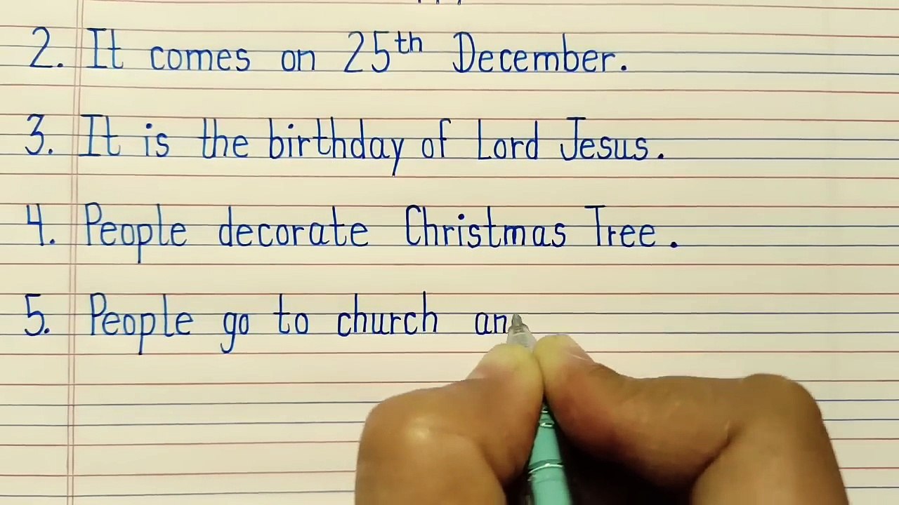 10 Easy Lines on Christmas Day In English l Short Essay On Christmas l Essay Writing l Christmas Day