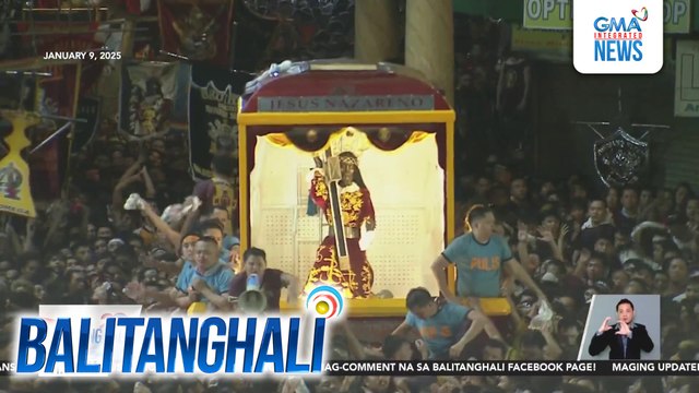 MPD - Nasa 14,000 pulis, ide-deploy sa pista ng Poong Hesus Nazareno; nasa 200 Hijos pulis, magbabantay sa mismong Andas ng imahen | Balitanghali