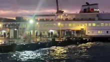 İstanbul'da vapur seferlerine fırtına engeli