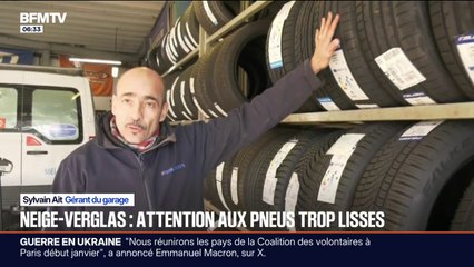 Grand froid: gare aux pneus trop lisses face à la neige et au verglas