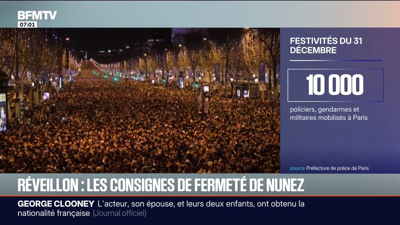 Nouvel An: 10.000 policiers, gendarmes et militaires mobilisés à Paris