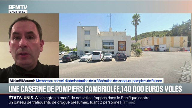 Cambriolage à la caserne de pompiers de Hyères: Mickaël Maunoir, membre du conseil d’administration de la Fédération des sapeurs-pompiers de France, dénonce des faits d'une gravité exceptionnelle