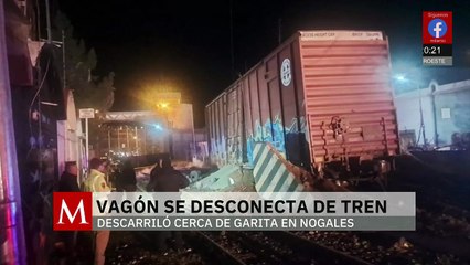 Se descarrila tren de Ferromex en Nogales sin personas lesionadas