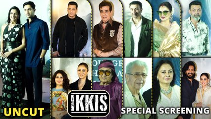 UNCUT 'IKKIS' Special Screening: Deol Family Joins Salman, Rekha, Jeetendra, Ranjeet & Many Other Celebs