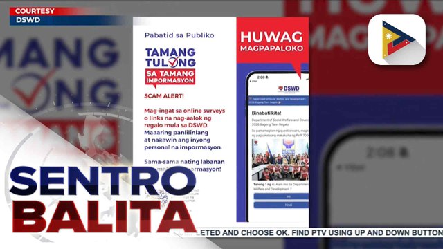 DSWD, pinag-iingat ang publiko sa mga nag-aalok ng regalo na mula umano sa ahensya