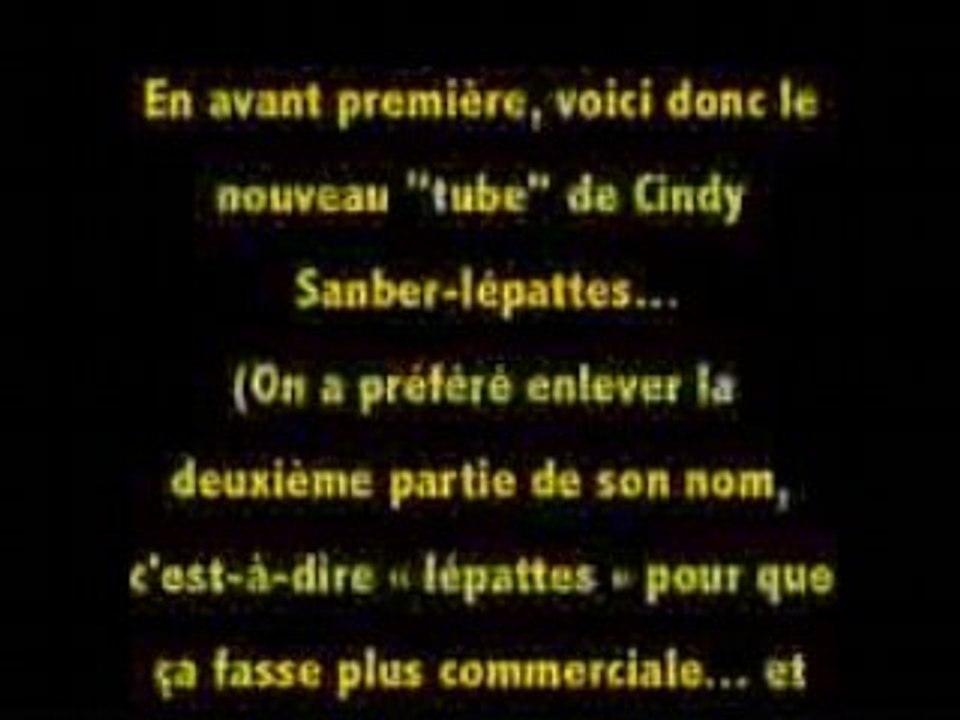 Quand Philipo parodie Cindy Sander...