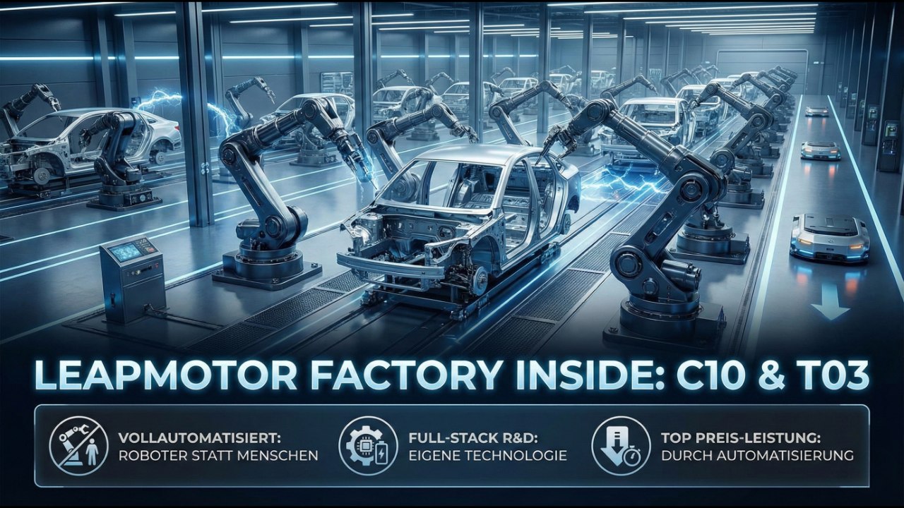 Leapmotor C10 & T03: Vollautomatisierte E-Auto-Produktion in China