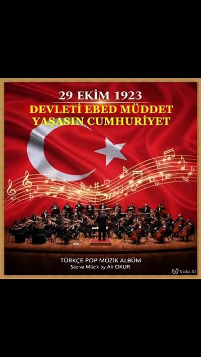 #CumhuriyetBayramımızKutluOlsun 29 Ekim 1923 Devleti Ebed Müddet Yaşasın Cumhuriyet Şarkısı No BR I 01 Söz & Beste ve Müzik Ali OKUR Medya Konya PR Music · Lütfen Paylaşalım Nice Bayramlara 29 Ekim