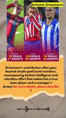 Antoine Griezmann’s underrated stats by club #football