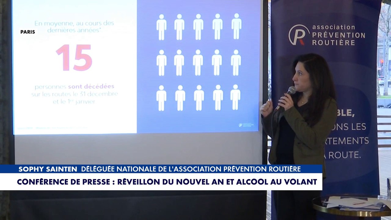 Sophy Saintien : «Le soir et le jour du nouvel an, 75% des accidents qui sont liés à l'alcool»