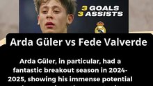 Arda Güler vs Fede Valverde #football #ranking