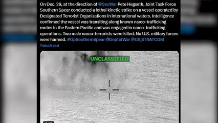 EEUU mata a dos personas en un nuevo bombardeo contra una embarcación en el este del Pacífico