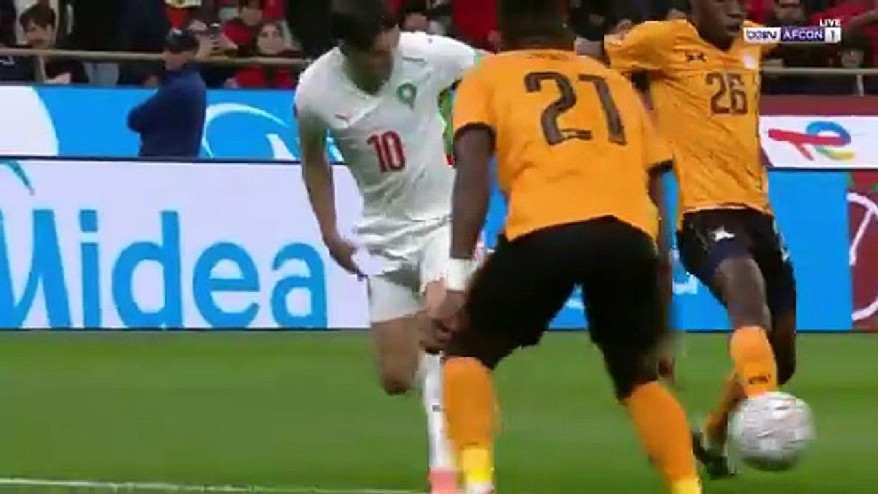 ملخص مباراة المغرب وزامبيا (3-0) كأس امم افريقيا