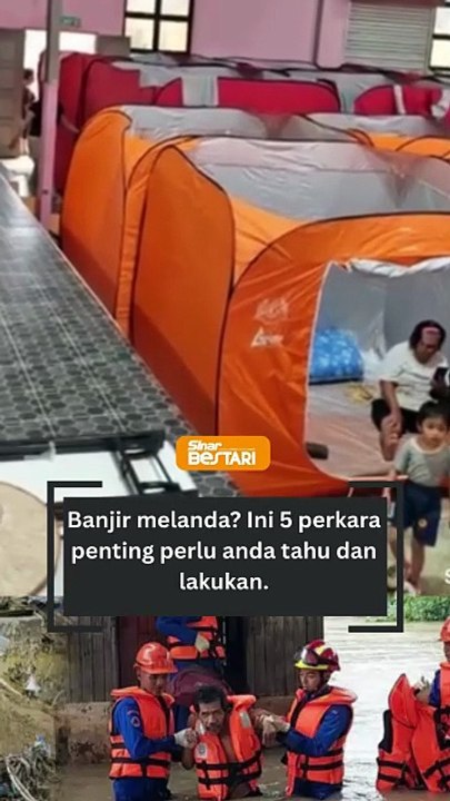 Perkara penting yang perlu dilakukan ketika bencana