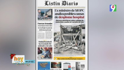Titulares prensa dominicana martes 30 de diciembre 2025 | Hoy Mismo