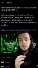 Tom Hiddleston nous tease Avengers Doomsday