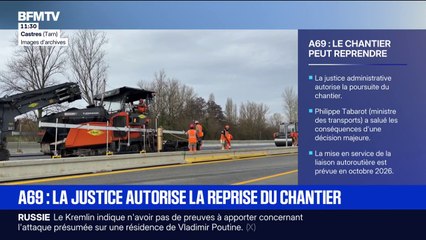 A69: la justice administrative autorise la reprise du chantier de l’autoroute
