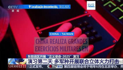 Exército chinês faz demonstração de força em torno de Taiwan