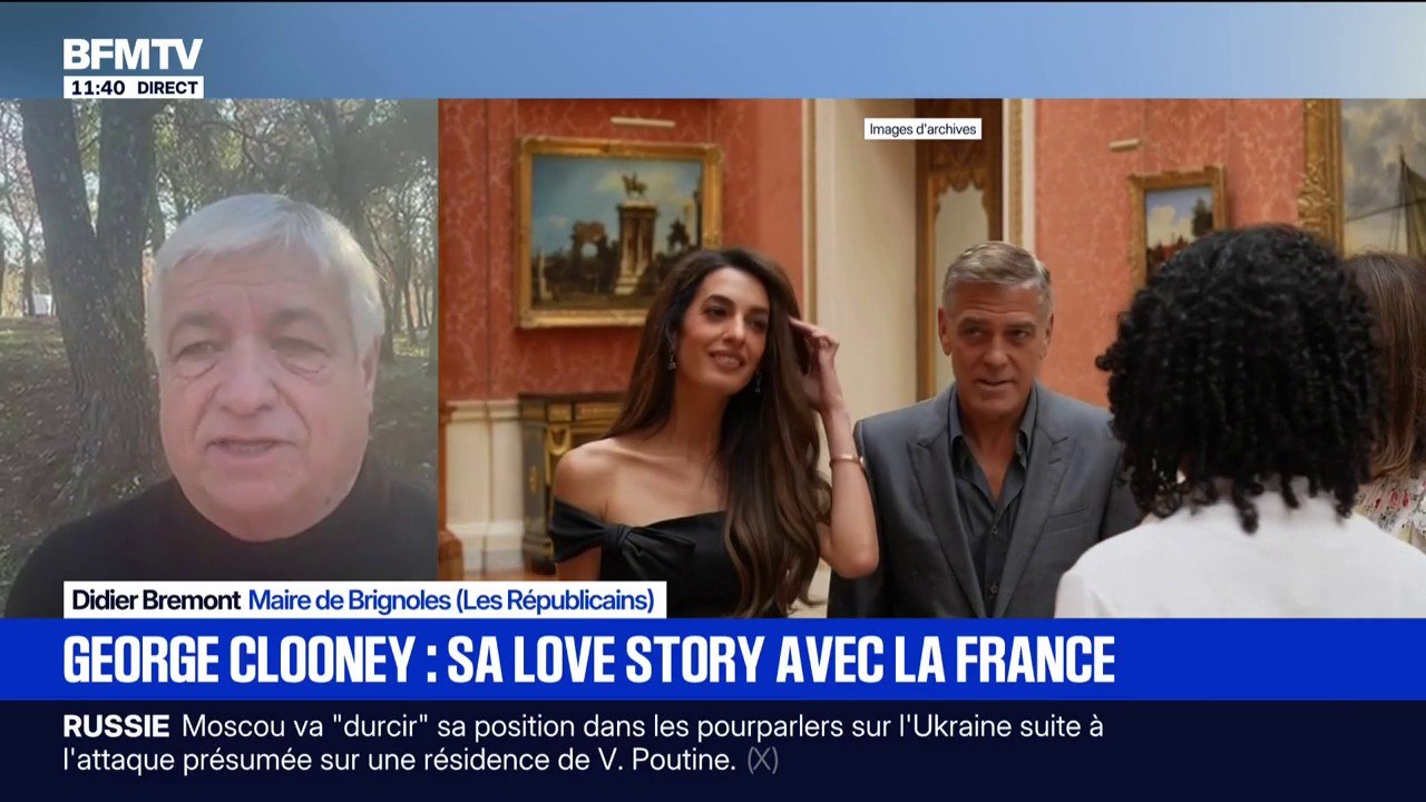 "Ce qu'il faut retenir, c'est son implication pour notre ville": Didier Bremont, maire de Brignoles, réagit à la naturalisation française de l'acteur George Clooney, un de ses habitants
