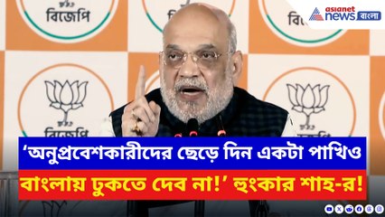 ‘অনুপ্রবেশকারীদের ছেড়ে দিন একটা পাখিও ঢুকতে দেব না!’ চরম বার্তা অমিত শাহ-র