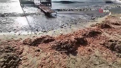 Fırtına sonrası Marmara kıyılarında korkutan görüntü