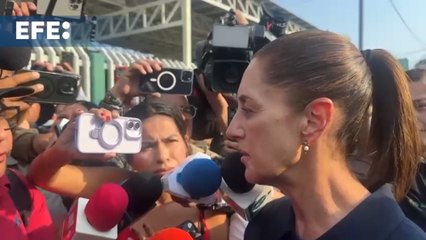 Sheinbaum visita a heridos por accidente de tren en Oaxaca y anuncia indemnizaciones