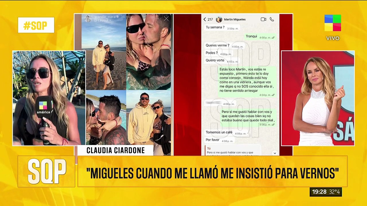 La picante actitud de Sabrina Rojas cuando Claudia Ciardone reveló dónde la invitó el novio de Wanda a intimar