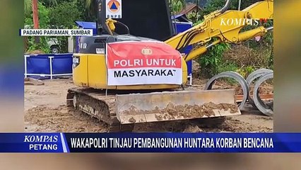 Wakapolri Tinjau Proses Pembangunan Huntara untuk Warga Terdampak Bencana di Padang Pariaman