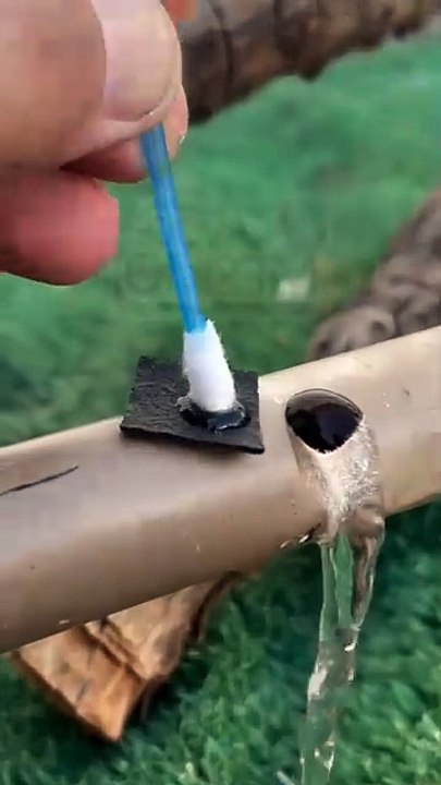 The Plumber has a clever tricks, the faucet can be connected like this.