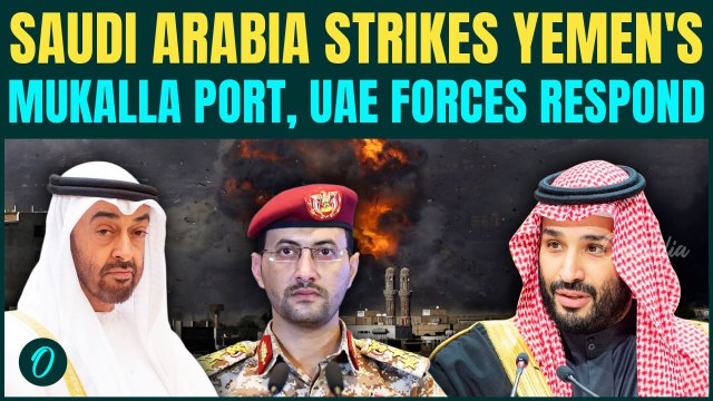Saudi Arabia vs UAE War Erupts: Saudi Air Force BOMBS Yemen’s Mukalla Port | STC Forces Vow Revenge